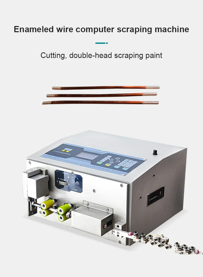 Enameled wire stripping cutting machine, Enameled Wire Skin Peeling Machine, 6 Mm Square Yarn Wire Skin Remove, Enameled Wire Paint Remove Equipment Maszyna do cięcia emaliowanego drutu, maszyna do obierania skóry z emaliowanego drutu, 6 mm kwadratowa włóczka do usuwania skóry, emaliowany drut do usuwania farby