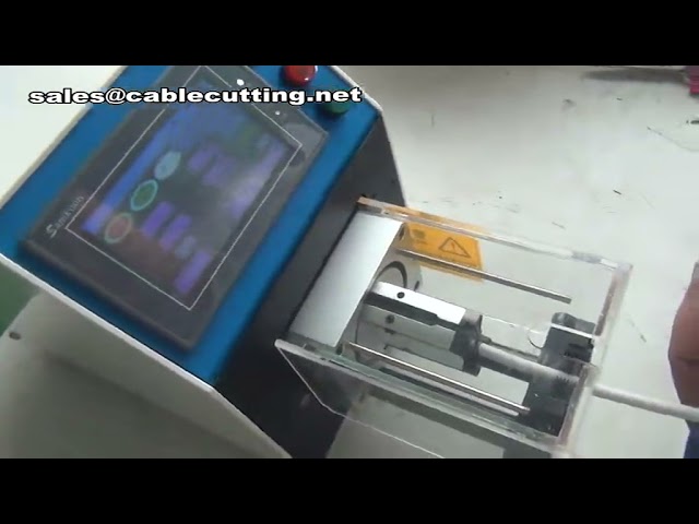 Precyzyjna ściągarka do kabli koncentrycznych, Maszyna do zdejmowania izolacji z kabli koncentrycznych, Automatyczne ściąganie izolacji z przewodów koncentrycznych