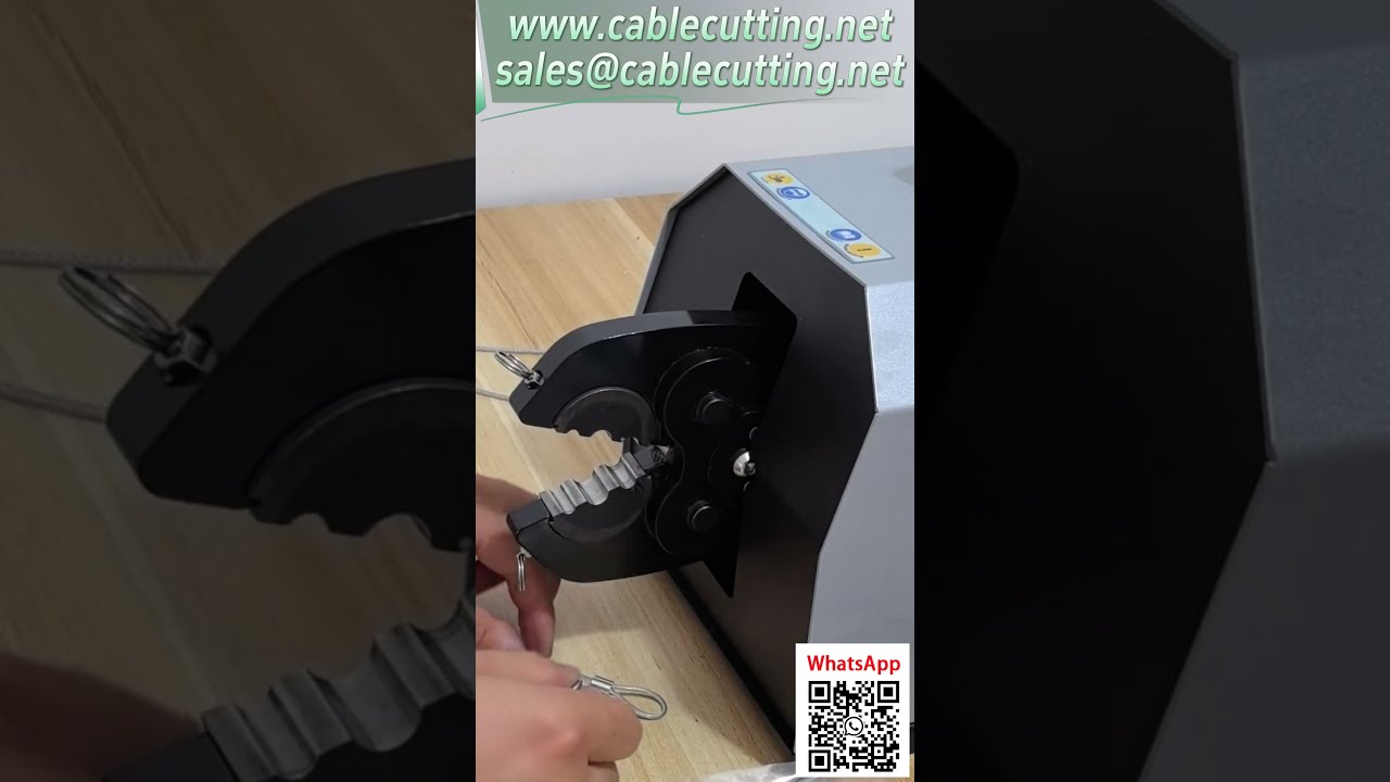 9-tonowa pneumatyczna zaciskarka do końcówek kablowych – do 300 mm² i 500A