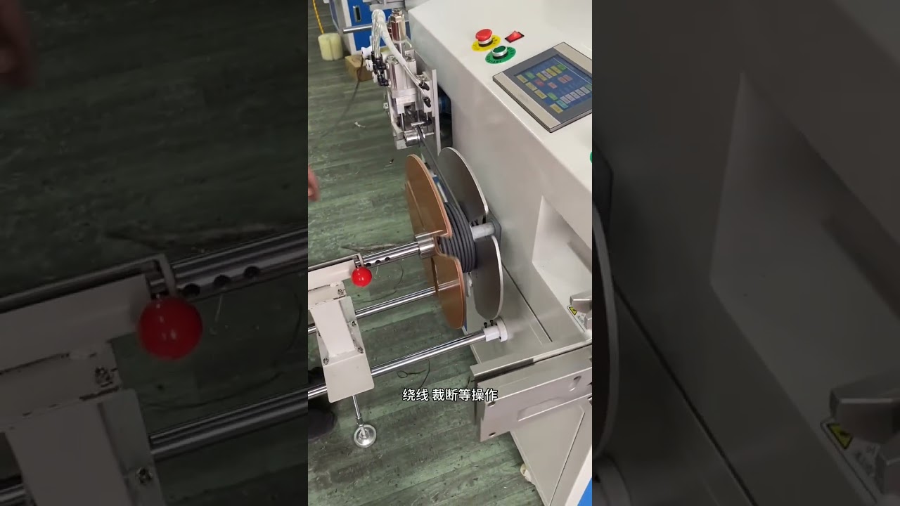 Automatyczna maszyna do liczenia, prowadzenia, nawijania, cięcia i wiązania kabli 1-15 mm – do dzielenia dużych rolek