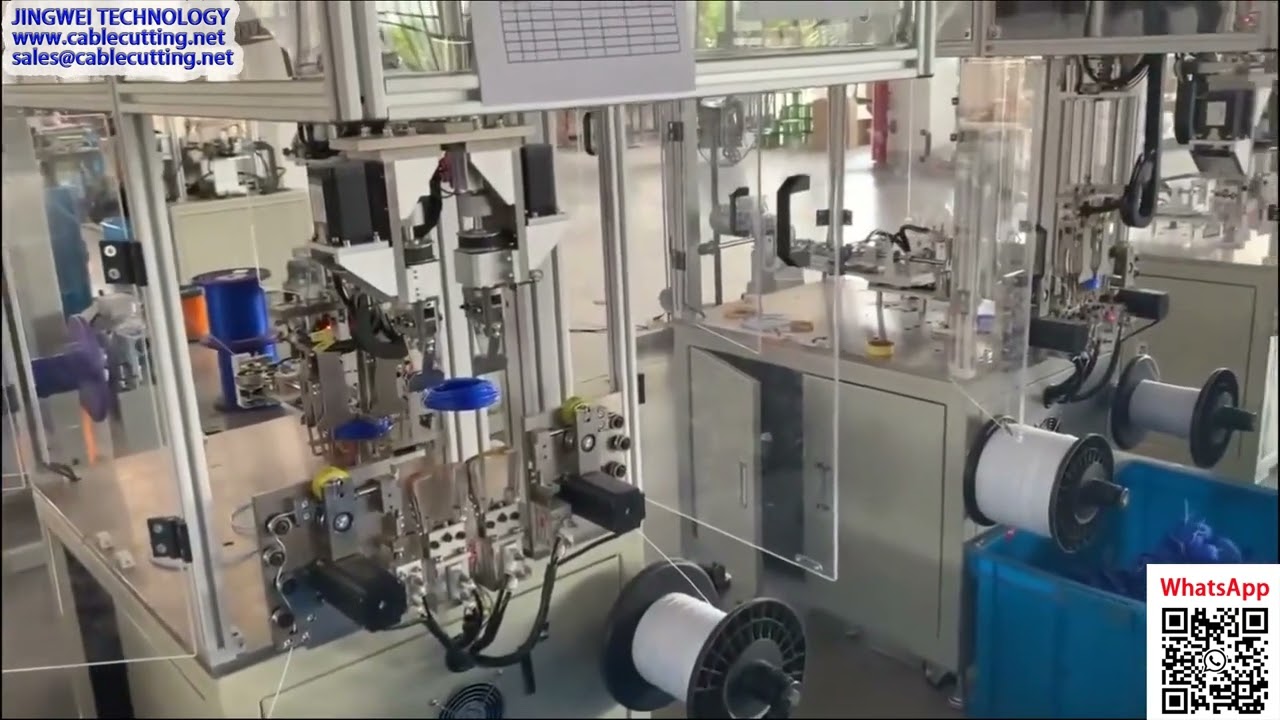 Automatyczne nawijanie i wiązanie żyłki do trymera – produkcja na żywo