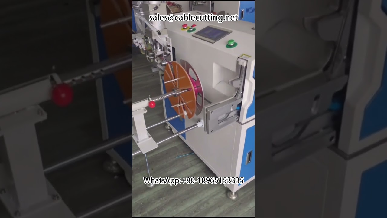 Automatyczna maszyna do nawijania kabli | Licznik metrów, cięcie i wiązanie