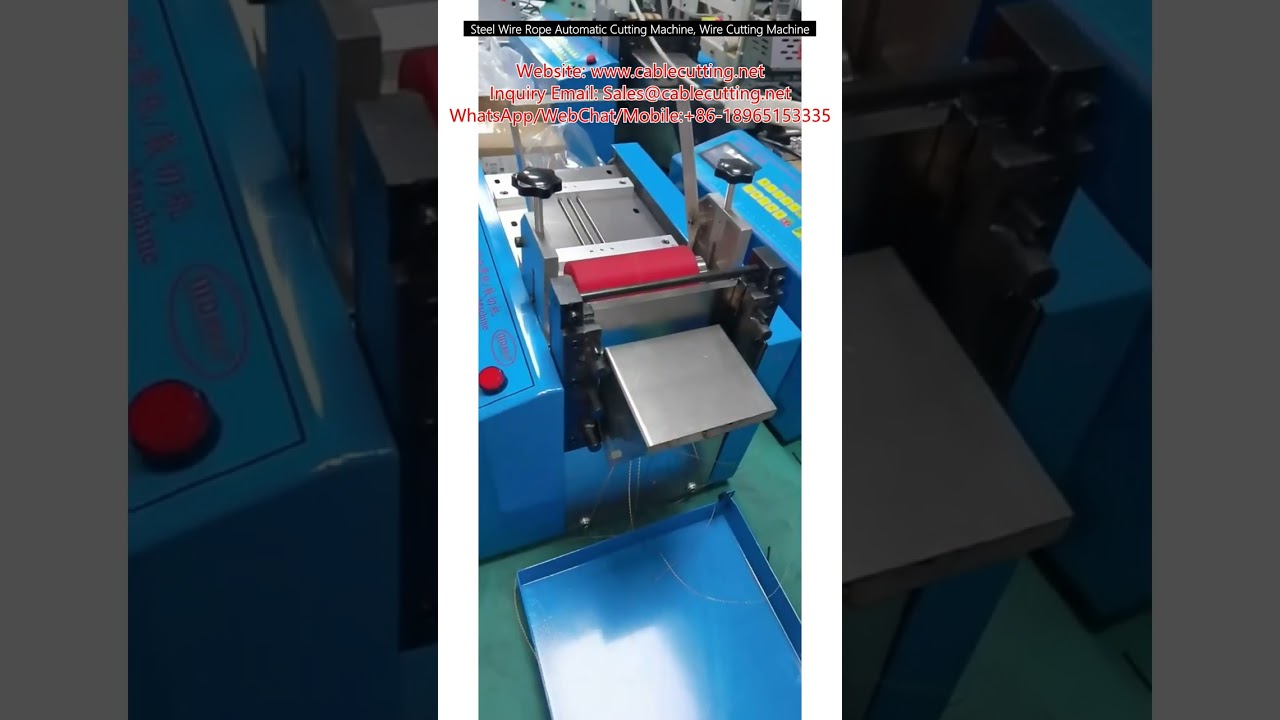 Automatyczna maszyna do cięcia lin stalowych, przecinarka do drutu