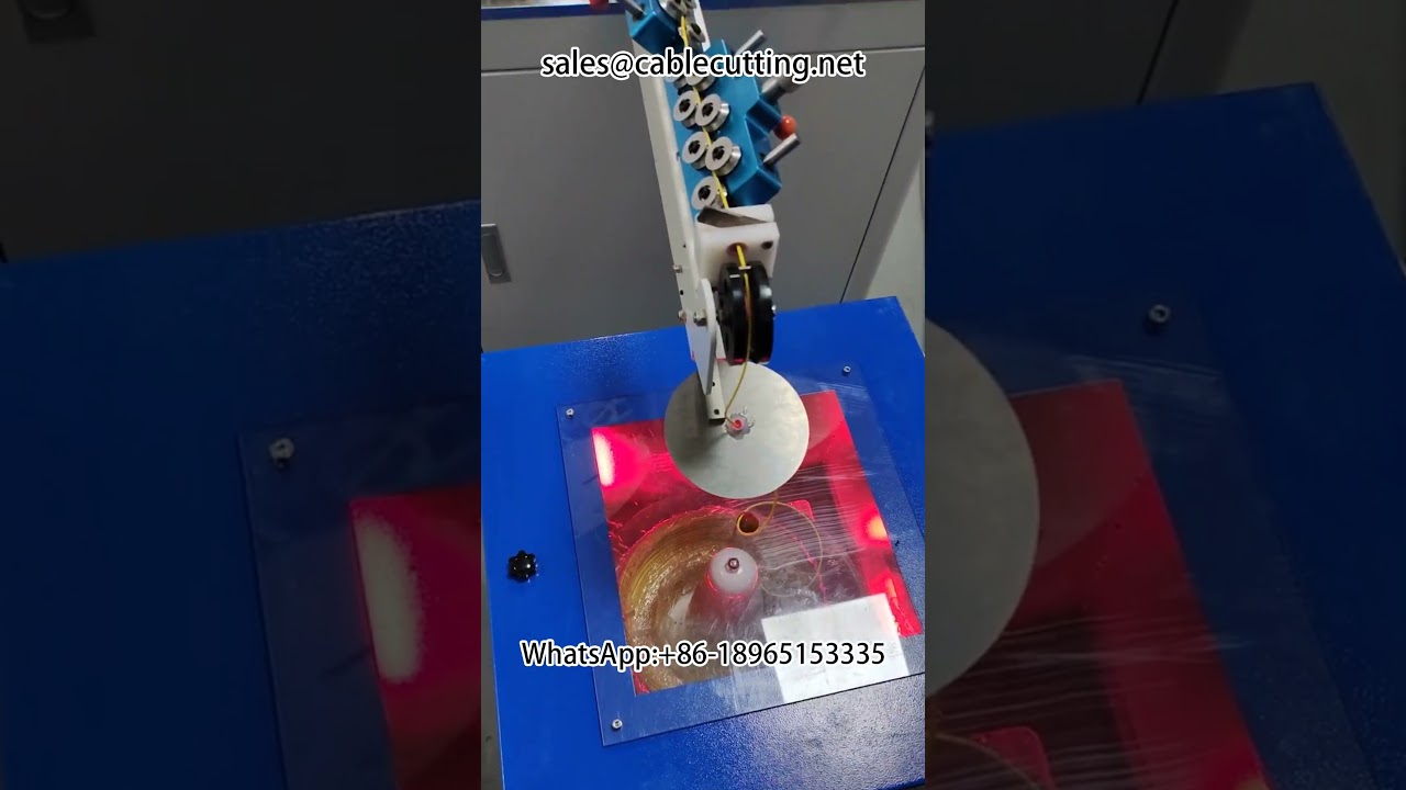 Automatyczna maszyna zaciskowa i piec do wiązek kabli – wydajna obróbka przewodów #maszyna #striperkabli #fabryka