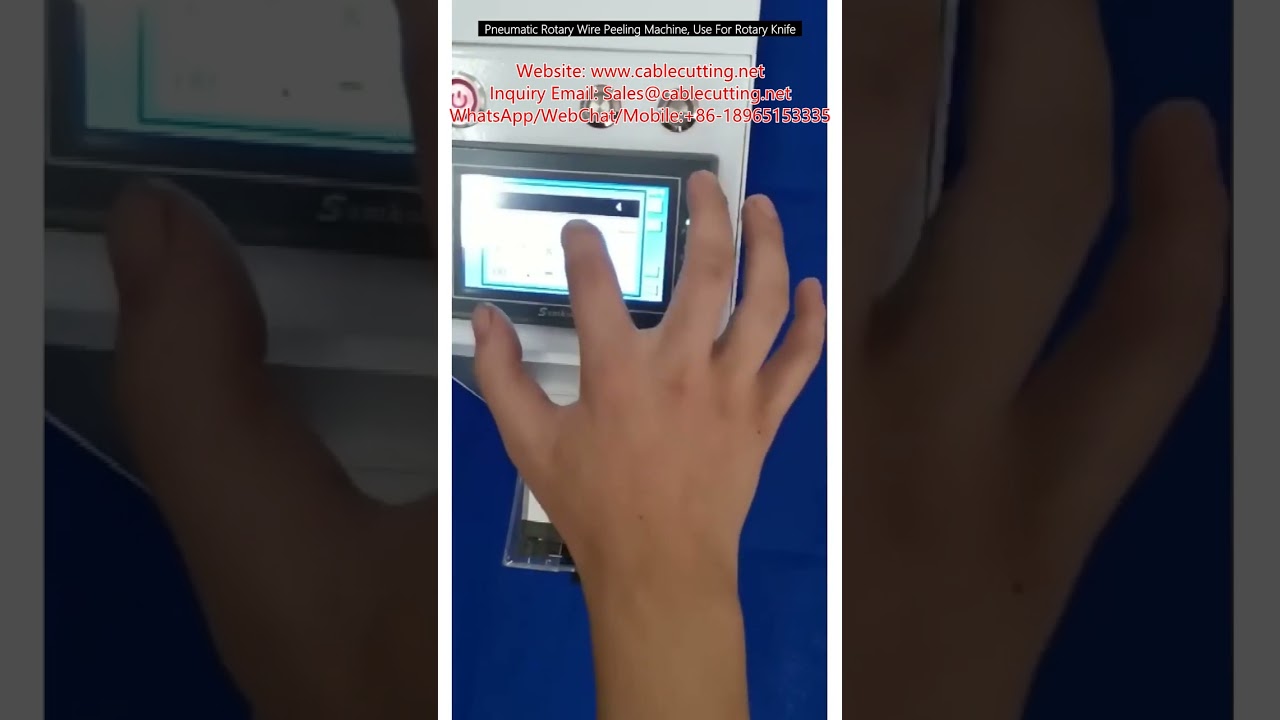 Pneumatyczna obrotowa maszyna do zdzierania izolacji z drutu z nożem obrotowym