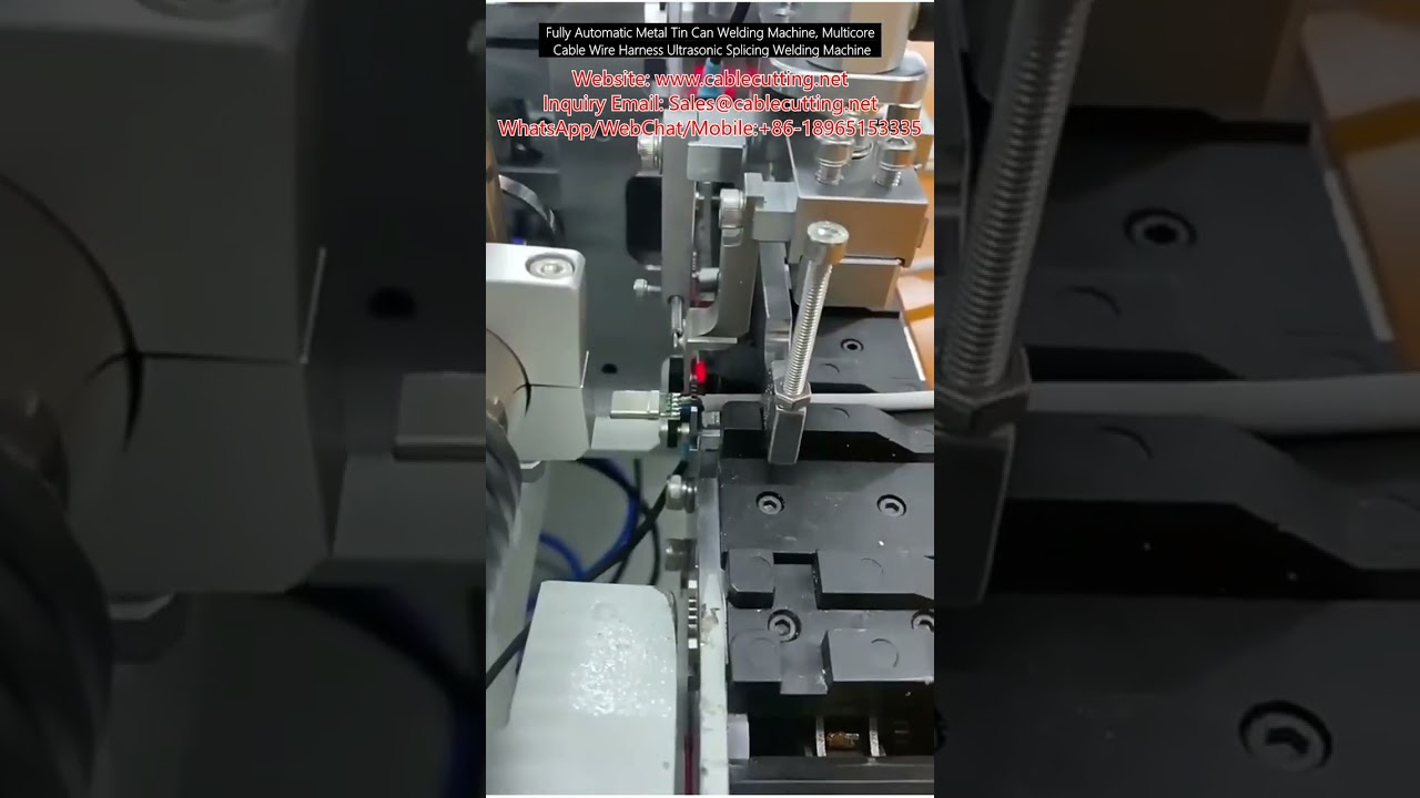 W pełni automatyczna zgrzewarka ultradźwiękowa do puszek metalowych i wiązek kabli wielożyłowych