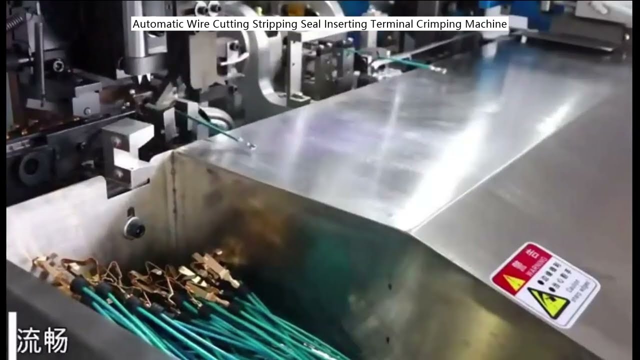 Automatyczna maszyna do cięcia, zdejmowania izolacji, uszczelniania, wkładania i zaciskania końcówek