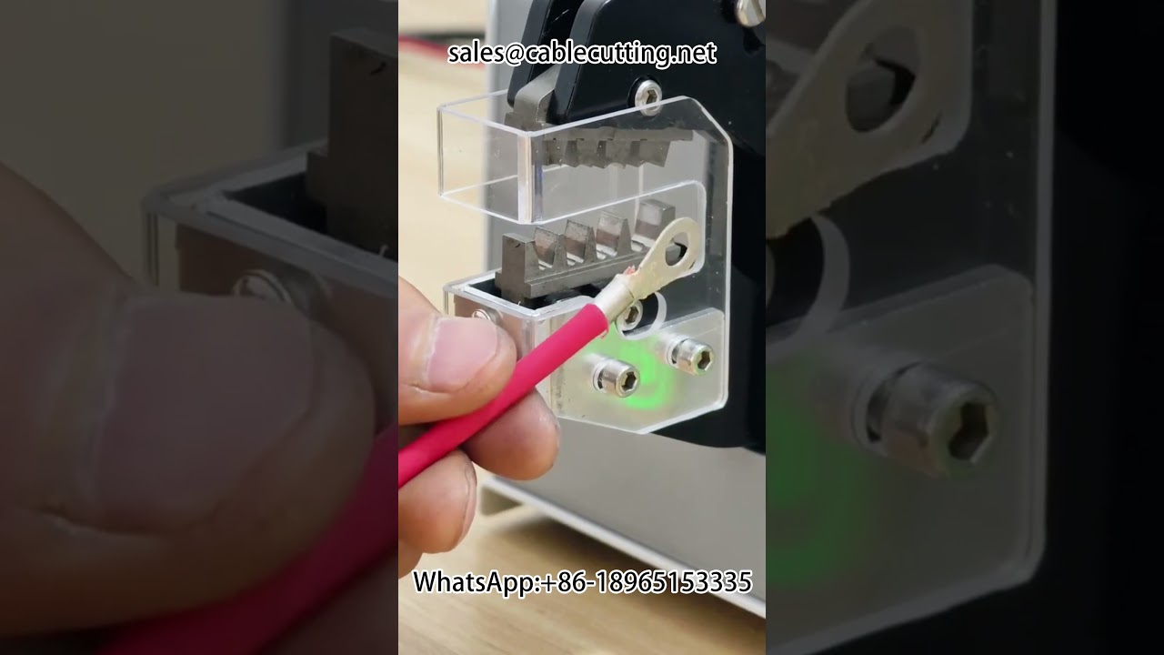 Czysto elektryczna zaciskarka do końcówek | Automatyczna maszyna do zaciskania #Narzędzia #Automatyka