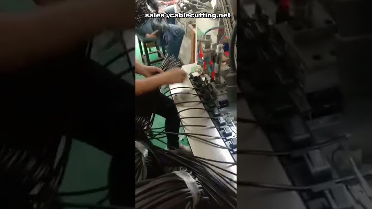 Automatyczna maszyna do zaciskania końcówek wtyków holowniczych | Maszyna do produkcji kabli USB na sprzedaż