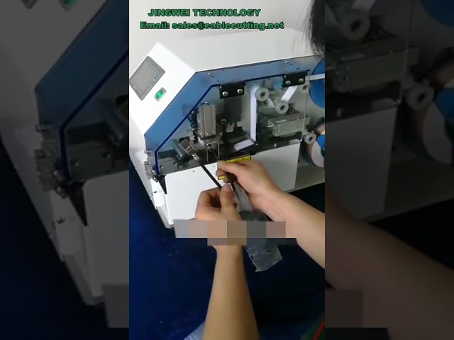 Automatyczna maszyna do owijania kabli folią miedzianą i aluminiową – przewody ekranowane