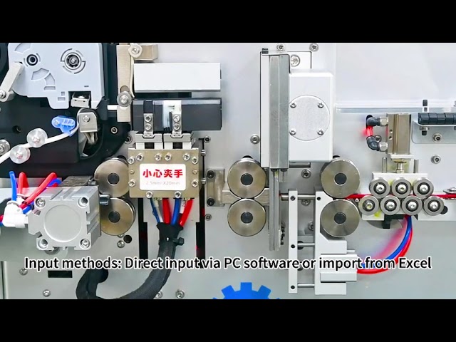 Automatyczna maszyna do cięcia, zdejmowania izolacji i drukowania termicznego na rurkach numerowych