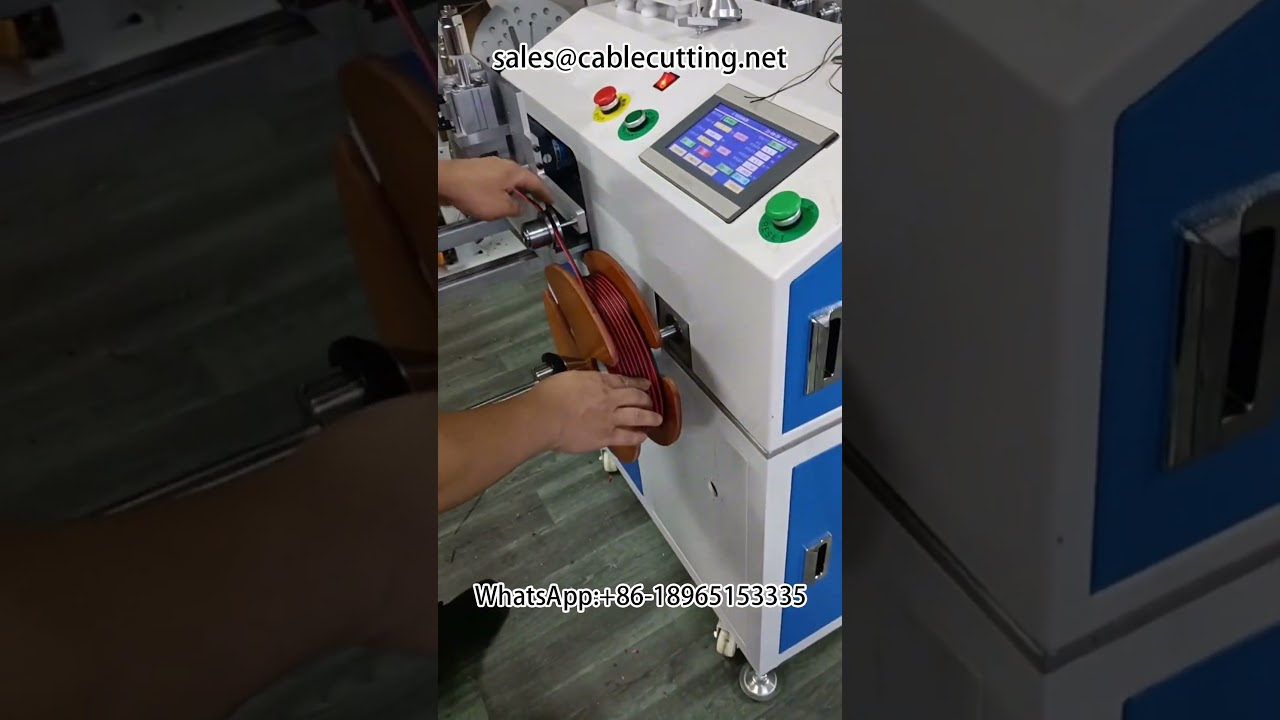 Maszyna do nawijania i przewijania kabli audio | Automatyzacja produkcji kabli