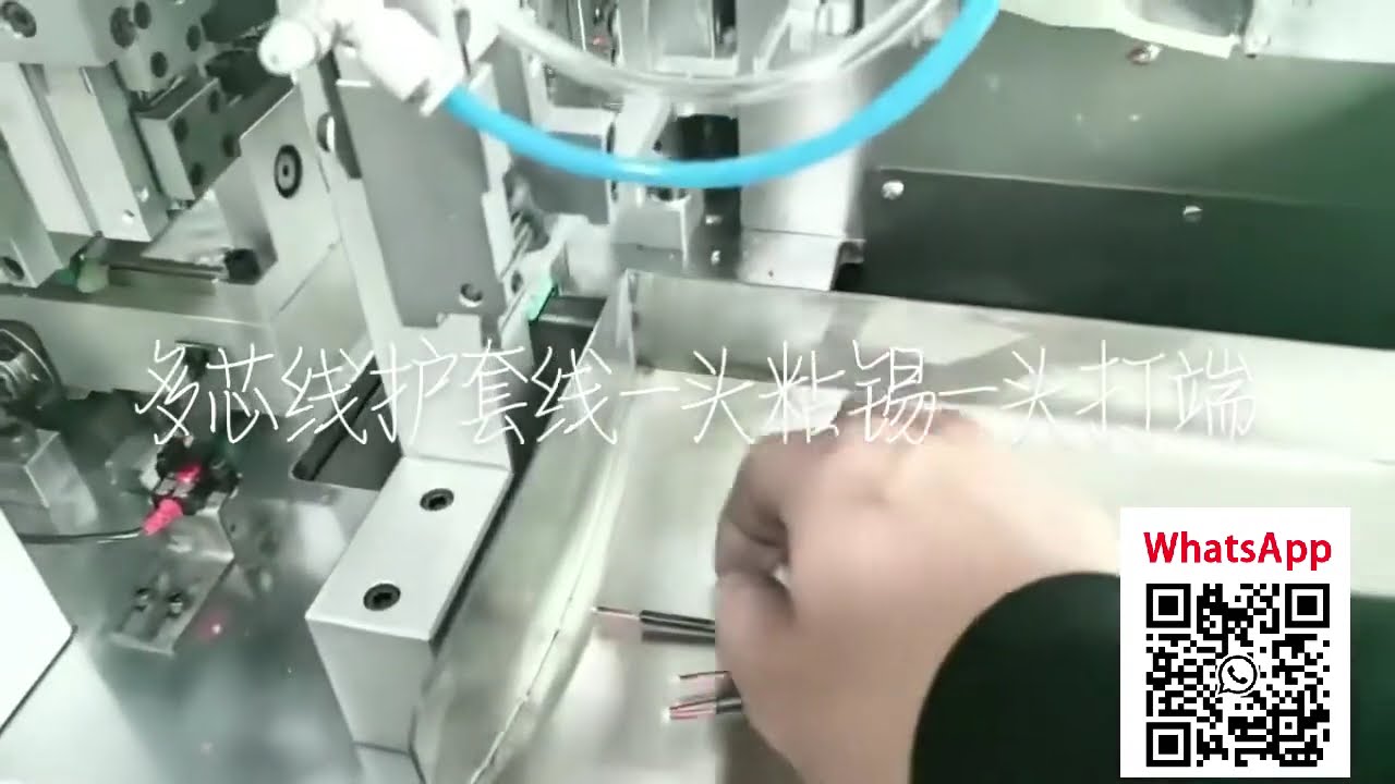 Maszyna do zaciskania i cynowania kabli wielożyłowych 18mm i 15mm