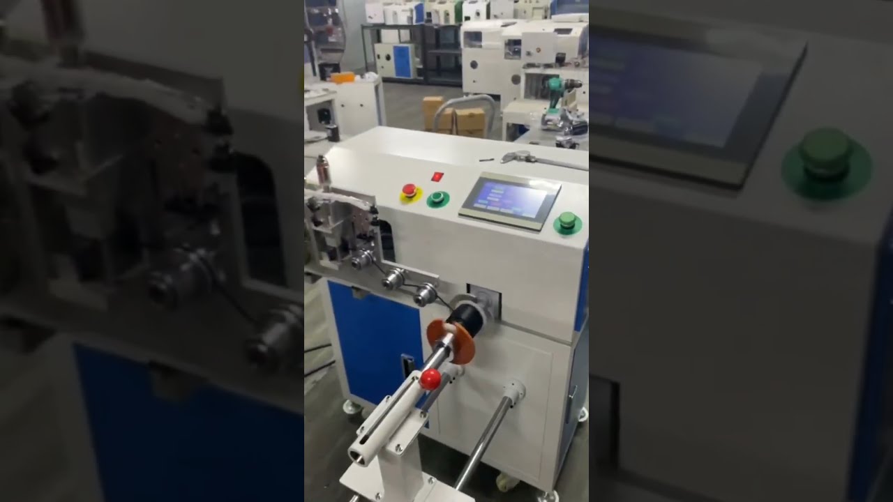 Maszyna do ściągania izolacji z kabli elektrycznych | #maszyna #automatyka #fabryka #DIY