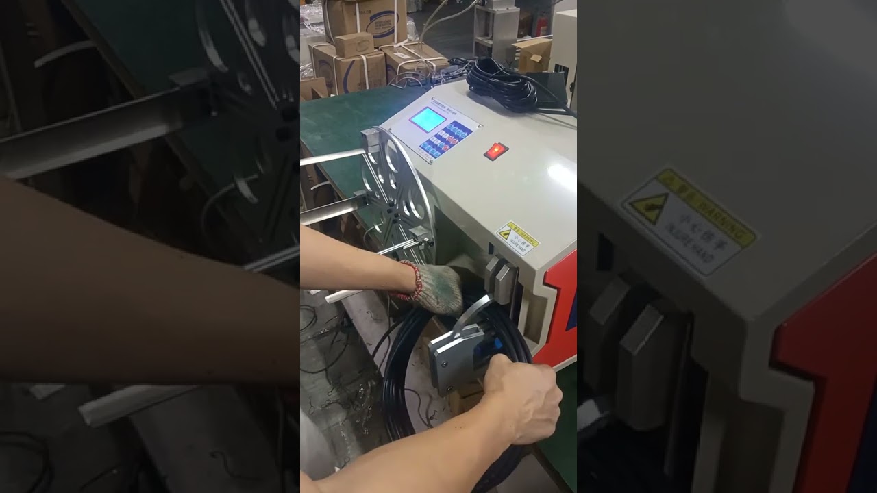 Maszyna do nawijania i wiązania drutu – automatyzacja produkcji #maszyna #automatykatfabryki #nawijanie