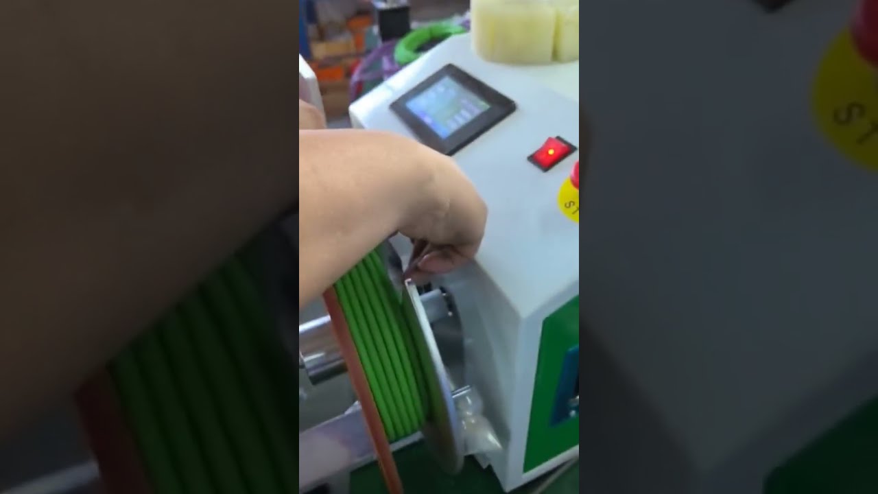 Automatyczna nawijarka drutu z przesuwem – maszyna wszystko w jednym #fabryka #maszyna