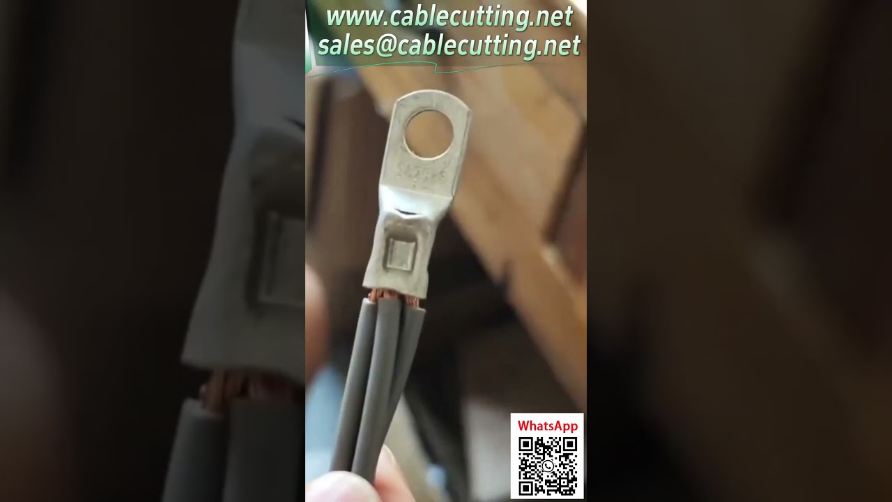 Pneumatyczna zaciskarka do końcówek 0,25–25 mm² – demonstracja zaciskania #automatyzacja