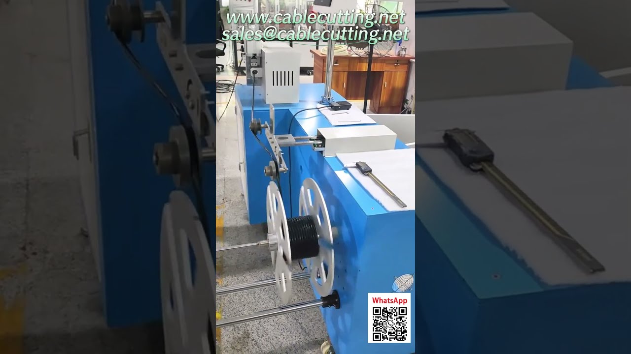 Wysokowydajna nawijarka z systemem trawersowania i pomiaru długości do kabli energetycznych