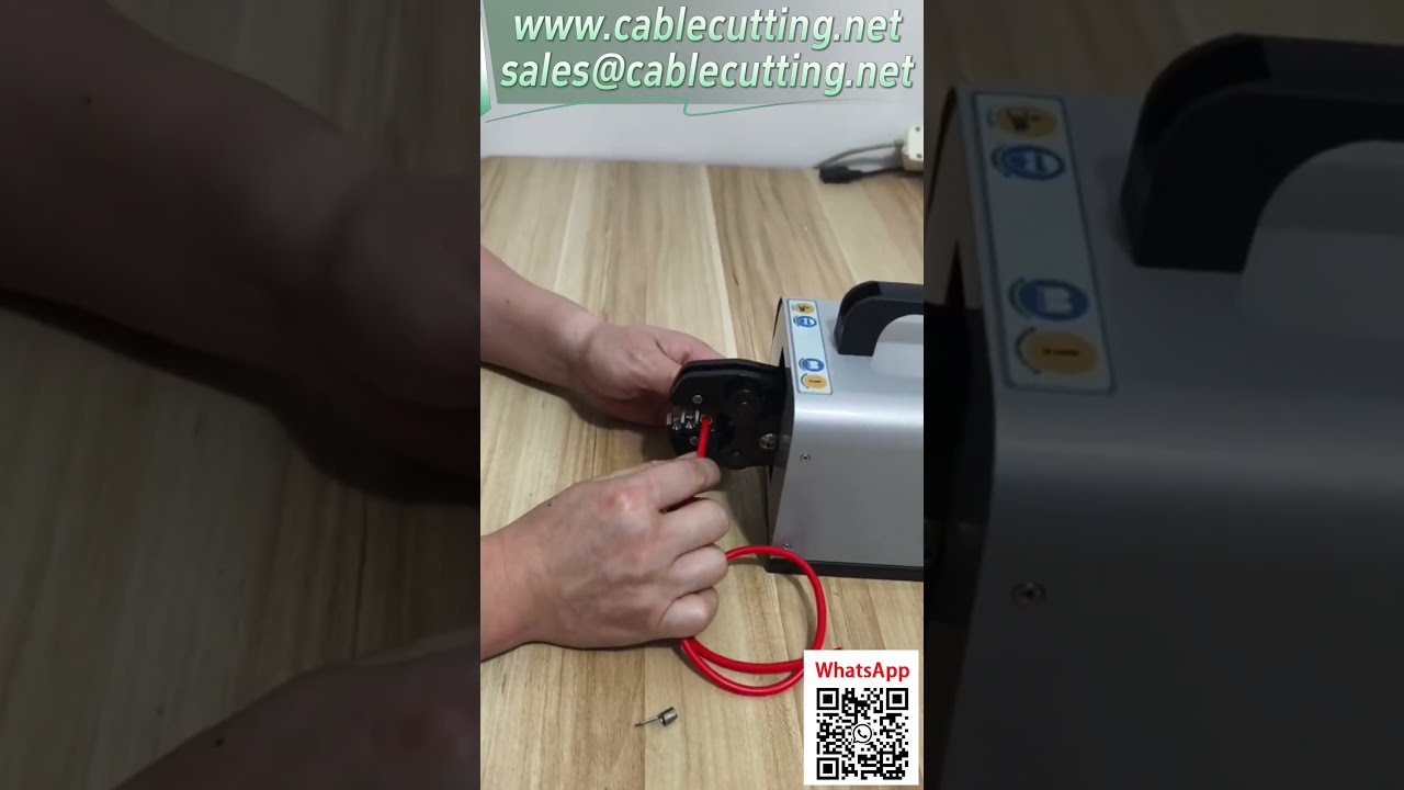 Pneumatyczna zagniatarka do końcówek kabli – uniwersalne narzędzie do obróbki przewodów #automatyzacja #narzędzia