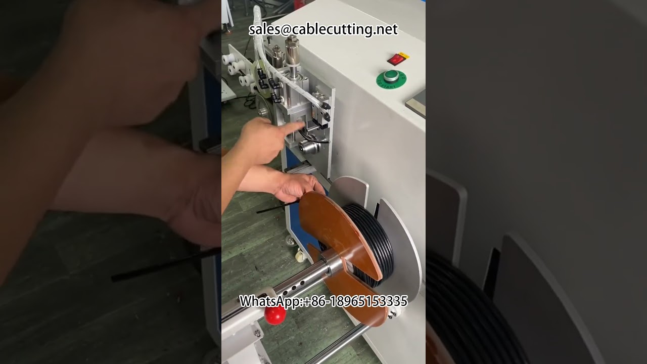Automatyczna maszyna do liczenia, sortowania, cięcia, nawijania i wiązania metrów #maszyna_do_nawijania_z_liczeniem