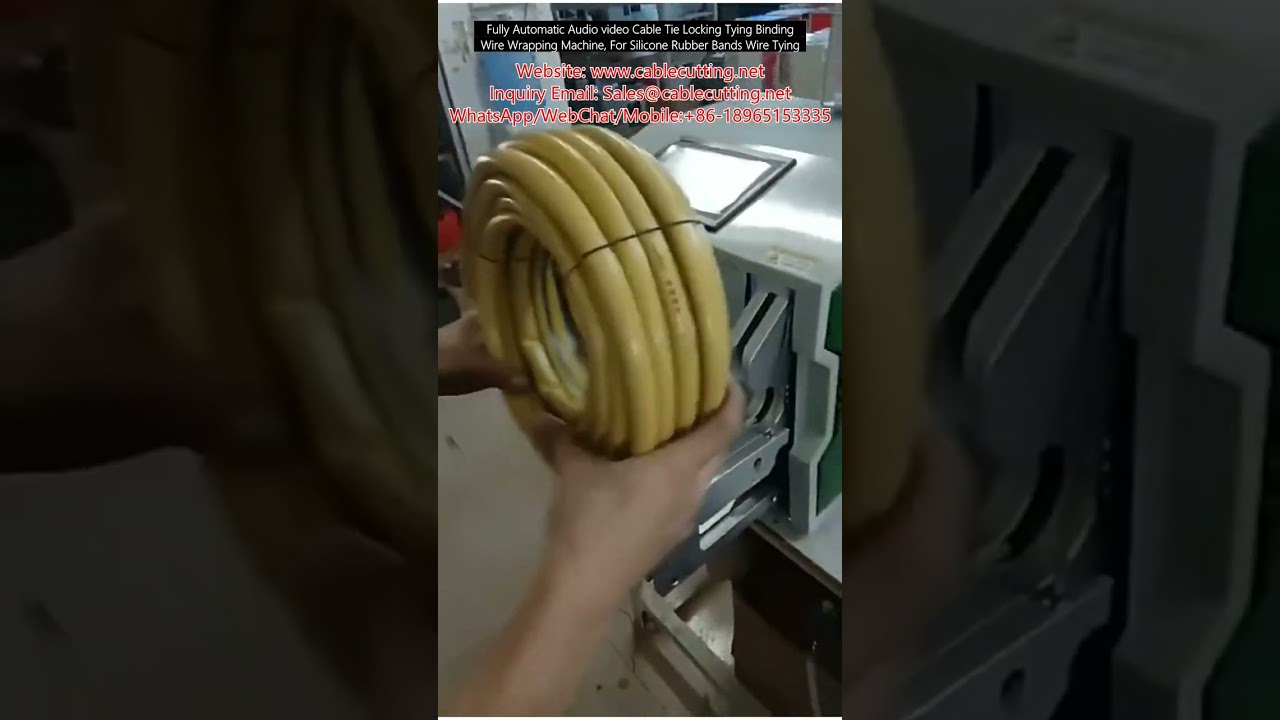 W pełni automatyczna maszyna do wiązania i owijania kabli audio-wideo