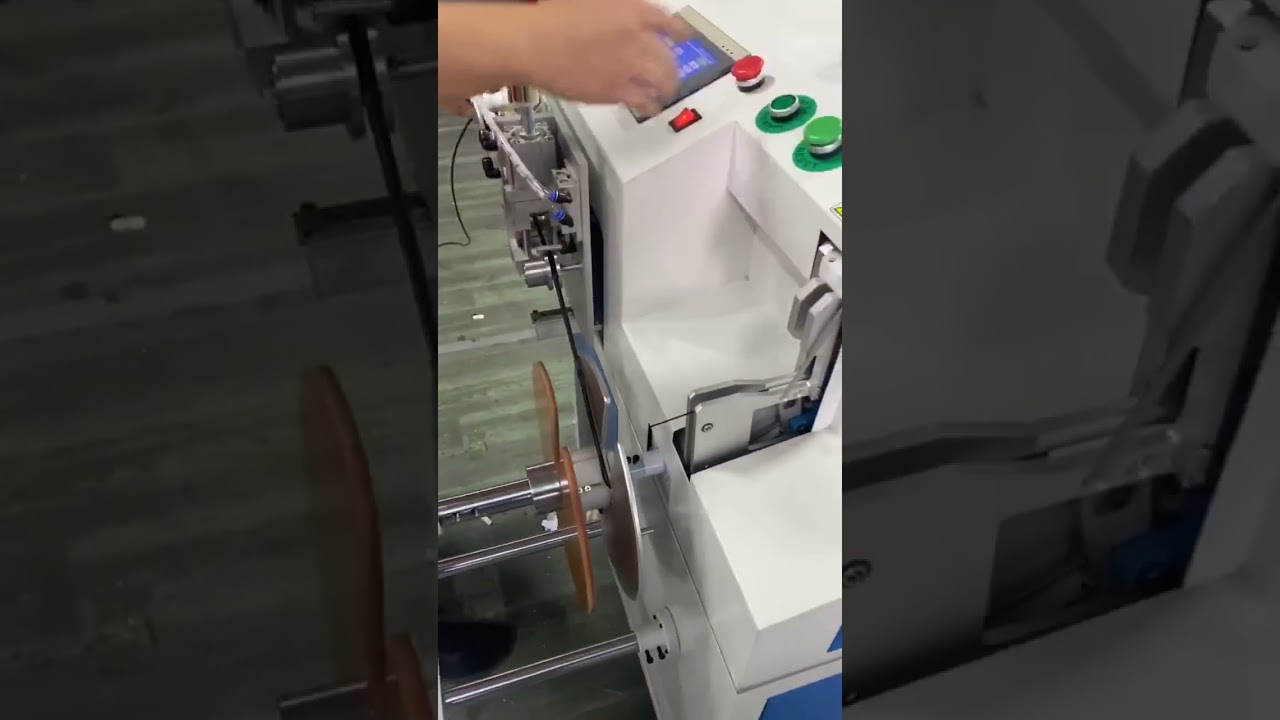 Automatyczne liczenie, przesuw, cięcie, nawijanie i wiązanie drutu 1-15mm – Maszyna demonstracyjna #fabryka