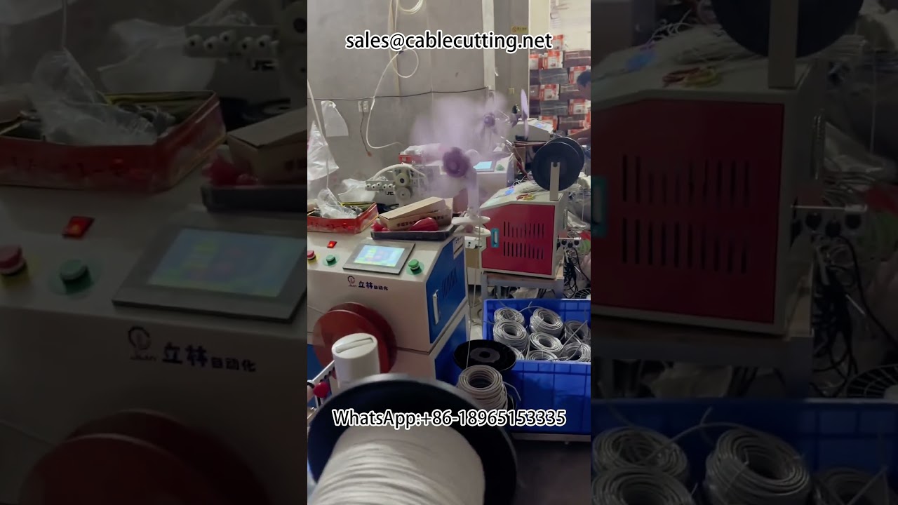 Automatyczna maszyna do nawijania i wiązania przewodów – idealna do patchcordów sieciowych