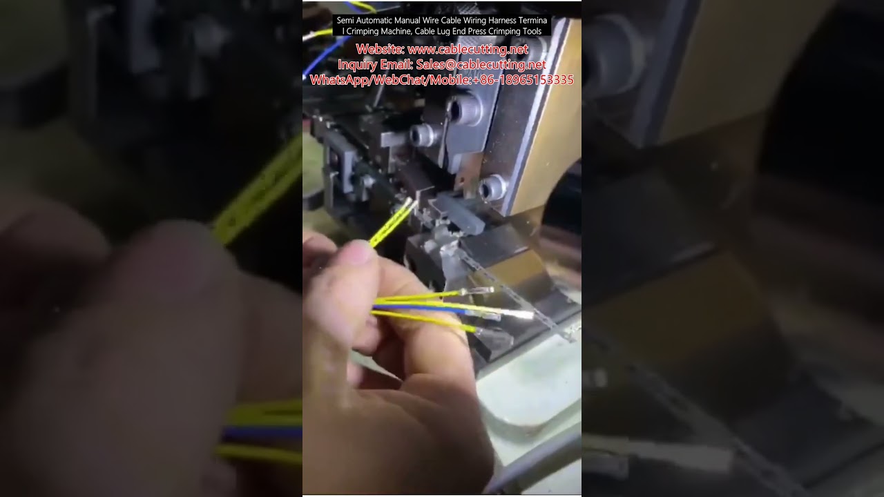 Półautomatyczna Ręczna Zaciskarka do Końcówek Kabli i Wiązek Przewodów