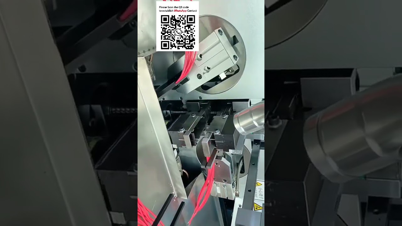 W pełni automatyczna maszyna do cięcia i cynowania obu końców drutu | Automatyzacja obróbki wiązek