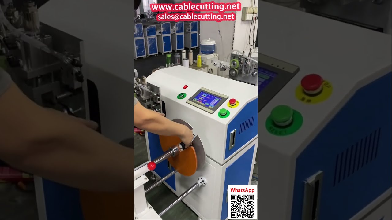 Zautomatyzowana maszyna do liczenia, zwijania i cięcia kabli sieciowych Patch