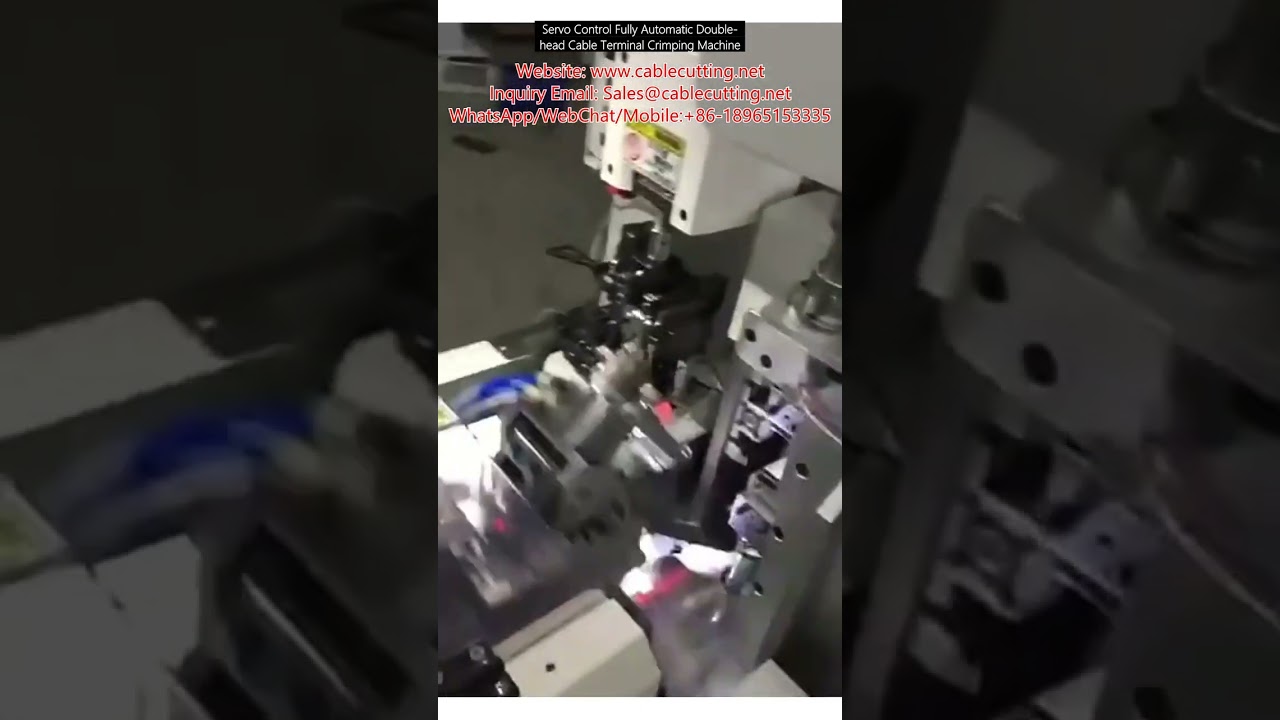 W pełni automatyczna dwugłowicowa zaciskarka do kabli z serwosterowaniem