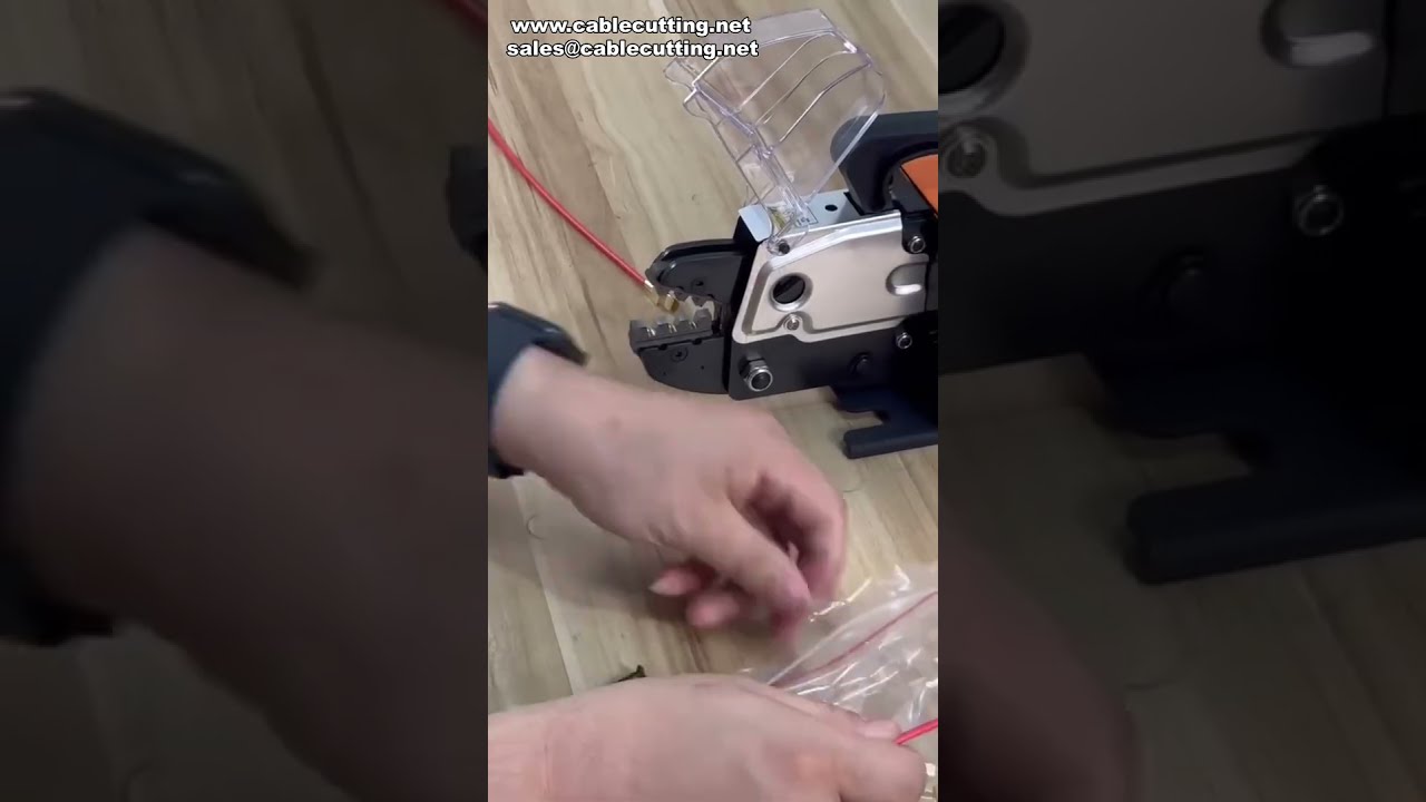 Szybka pneumatyczna zaciskarka do końcówek z ulepszonym zaworem elektromagnetycznym #fabryka #maszyna
