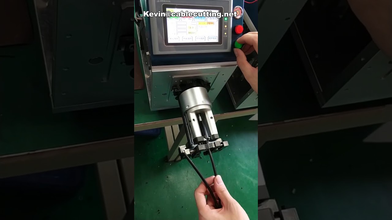 Półautomatyczna maszyna do zdejmowania izolacji z grubego kabla koncentrycznego | Sprzedaż
