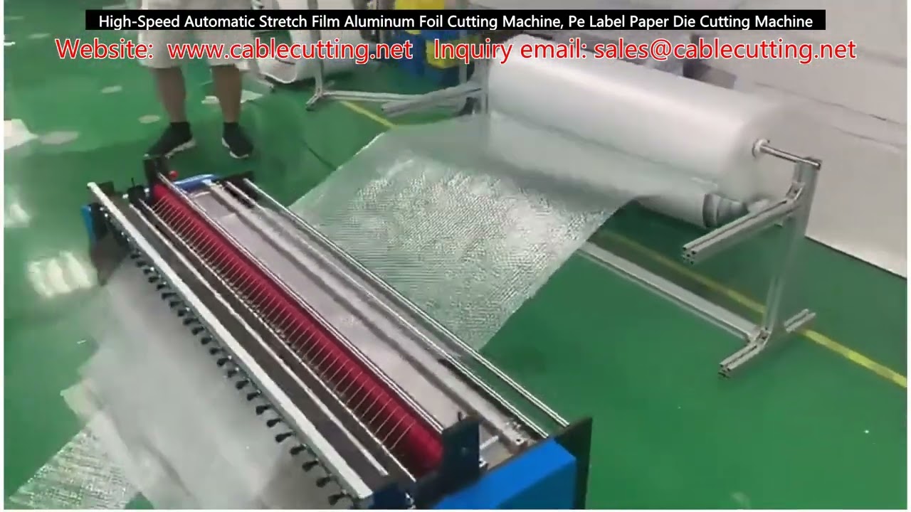 Szybka automatyczna maszyna do cięcia folii stretch i folii aluminiowej, maszyna do wykrawania etykiet z papieru PE